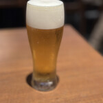 石臼挽きそば 石月 - 私は辞めておきました、生ビール