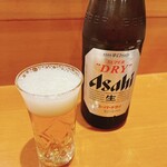 Gengetsu - 瓶ビール(アサヒスーパードライ)