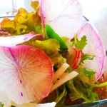 キッチン　ナッティ - ランチのセットのサラダ。何種類もの野菜が入ってました！ドレッシング美味しい！