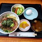 素材蔵　福吉 - 料理写真:炭火焼きとんテキまぶし丼1480円