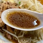 麺とび六方 - ラーメン(大盛り)@930円(ヤサイ、ニンニク、アブラ)普通