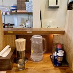 麺とび六方 - カウンター席