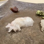 うを徳 - 淡路産星鰈の刺身