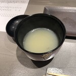 立食い鮨 鮨川 - お椀(喉黒/車海老/蛤/金目鯛)