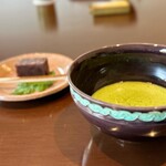 菊乃井 - 食後のお薄と羊羹