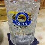 とん八 - 酎ハイ 350円(税込)(2023年12月14日撮影)