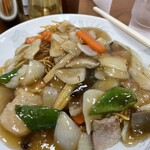 Tonraishun - 五目麺"揚げ(硬い)麺"