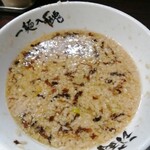 Ramen Jun - 背脂標準こんな感じ。標準は5段階の2(MAX5)