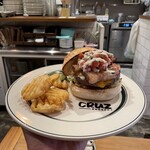 CRUZ BURGERS & CRAFT BEERS - 【LTD  BURGER】 『Noble Bacon Cheese  BURGER¥2,380』 ※自家製ピクルスは、ご厚意になります。 『HOT COFFEE¥420』