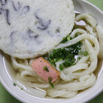 田村神社 日曜市うどん - 料理写真:かけ200円＋丸天きくらげ100円