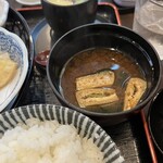 旬菜の味わい がら里 - ご飯大盛り　赤だし