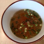 博多塩ラーメン　城 - つけ麺のつけ汁