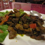 サンサール - 砂肝とレバーの炒め物☆