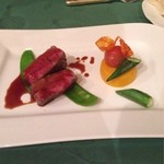 ホワイトデッキ - お肉もさることながら、添えられてあるカボチャのティアレがおいしい！