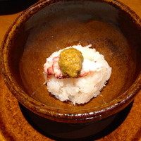 鮨　銀座　鰤門 - タラバガニとその味噌、ご飯と一緒に．．．
