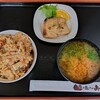 おわせ魚食堂 - 料理写真:本日のお魚ご飯・大、本日のお魚味噌汁、かじきのムニエル。