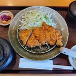 手打ちとんかつ かつ屋 - ヒレとチキンかつランチ￥890（税抜）