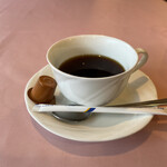 知味飯店 - ホットコーヒーもついています