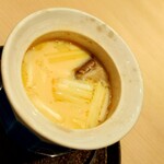 すし丈 - 勢子蟹と黄韮とトマトの茶碗蒸し