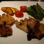 割烹 しらこ - OptioA30：本日の肉料理は豚肉味噌漬焼