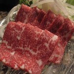 ステーキハウス 三松 - 牛刺し