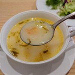 洋食 チソウ - 野菜のクリームにバターを効かせた爽やか風味。赤身牛肉100%粗挽きハンバーグ 1400円