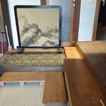古民家カフェ 繁陽亭 - 玄関口 (こちらで靴を脱いであがります)