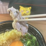 野口製麺所 - 鶏肉、にゅ〜〜ん！
