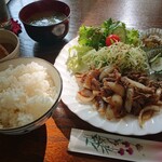 Cafe Sajiro - 豚しょうが焼きランチ