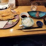 うみからそらへ - うみそら定食（タイの唐揚げ）1200円 