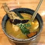 フード バスケット - スープベース：オニオン　　トッピング：チキン+野菜
