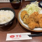 とんかつ 三谷 - ミックス定食(1200円)