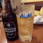 焼き鳥 とり一 - ホッピーセット白