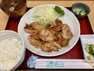 Nomikuidokoro Tonkatsu Suzume - しょうが焼き定食