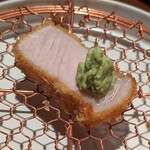 銀座かつかみ - ロースかつ（山葵）