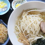 同郷居 - 塩ラーメン＋小チャーハン