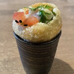 ワインとスパイス小料理 Dal Mellow - ダルの辛さ、ワインの組み合わせが初っ端から凄い演出