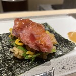 鮨なが - トロたく巻き