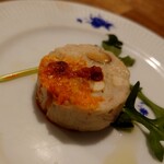 ウエストパパ - 鶏とナッツのパテ・チリとガーリックのソース