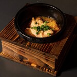 炸石锅蒸煮豆腐