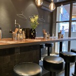 鶏そばヒバリ - カウンター席✨