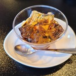 そば処うちだ - 黒蜜かけそば茶ゼリー