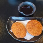 そば処うちだ - そばの実コロッケ(2種)