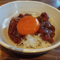炭火焼肉ホルモン うしごろ 中目黒店 - のせた状態♪