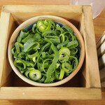 家系ラーメン 近藤家 - 青ねぎ