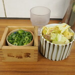 家系ラーメン 近藤家 - 青ねぎとキャベチャー