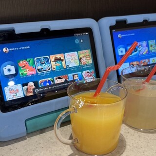 [Children are welcome] Tablet rental, drink service, etc.