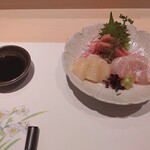 大宮 鮨 貴山 - 御造り。