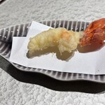 京橋 天冨良と鮨 いしい - 天ぷら　伊勢海老