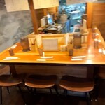 うどん 萬田次郎 - カウンターのみの店内